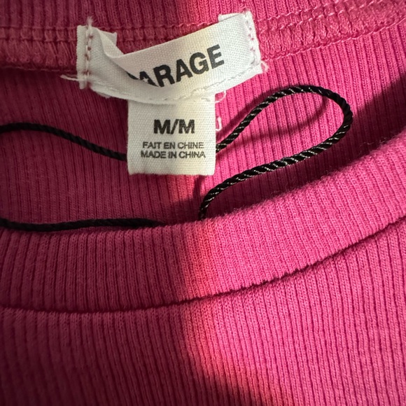Garage Pink Ribbed Top - Picture 3 of 4